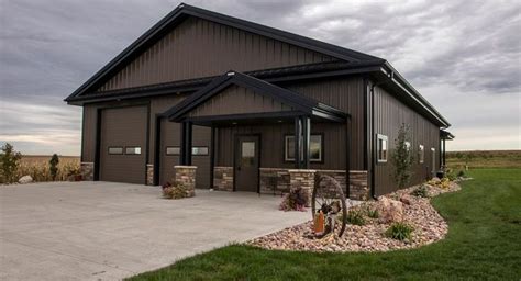 metal roof on brick ranch house|morton pole barn homes.